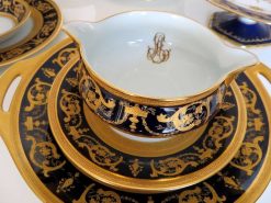 Ceramiques, Porcelaines | Antiquités Biau Bleu De Four Haviland Imperator, Service Complet En Porcelaine De Limoges