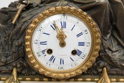 Horloges, Cartels | Borrelli Antichita Pendule En Bronze Napoleon Iii Par Bordon A Montpellier