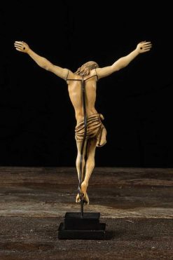 Xviie Siecle | Spectandum Christ Crucifie Tres Finement Sculpte En Ivoire, Ecole Flamande 17E Siecle