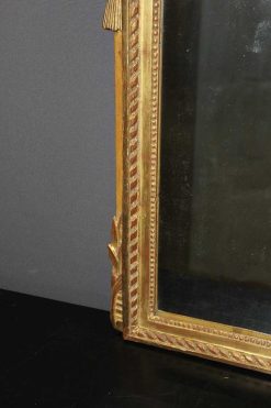 Louis Xvi | Antiquités Christophe Rochet Miroir Louis Xvi En Bois Sculpte Et Dore