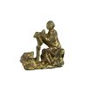 Art Sacre, Objets Religieux | Matthew Holder Relief En Bronze Dore Representant Saint Marc Avec Son Lion, 3E/14E Siecle