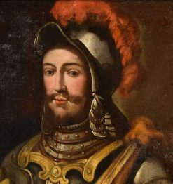 Louis Xiii | Antichità Castelbarco Portrait D'Un Chevalier En Armure - Peintre Lombard Du Xviie Siecle