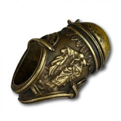 Bijouterie, Joaillerie | Matthew Holder Bague A Gant Renaissance En Bronze Ornee D'Un Encrier, Italie 16E /17E Siecle