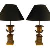 Louis-Philippe | Antiquaires Balzeau & Brion Paire De Lampes Cassolettes Vases Medicis En Bronze Epoque Louis Philippe