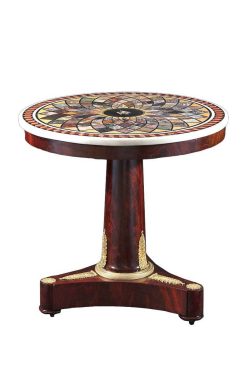 Empire | Phidias Antiques Importante Table De Milieu Ronde Empire