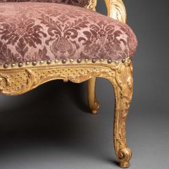 Regence | Laurent Chalvignac Paire De Larges Fauteuils Epoque Regence Xviiie Siecle