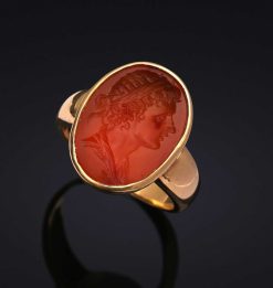 Bijouterie, Joaillerie | Emmanuel Soubielle Works of Art Bague En Or Et Intaille Cornaline A L'Antique