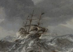 Nouveautes | Galerie Barnabé Hendrick Staets (1600/1626 - 1659/1679) - Navires Hollandais Par Mer Agitee