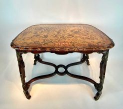 Art Deco | Robin Kowalski Antiques Table A The En Noyer Et Ecaille De Tortue De La Maison Franck