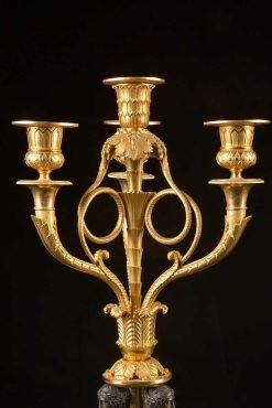 Empire | Mora Antiques Paire De Candelabres Empire