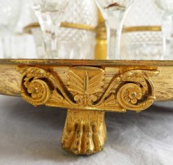 Restauration | GSLR Antiques Service Cabaret D'Epoque Charles X En Cristal Et Bronze Dore