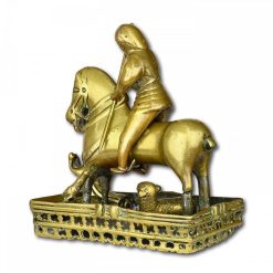 Art Sacre, Objets Religieux | Matthew Holder Groupe En Bronze De Saint Georges A Cheval, Europe Du Nord Milieu Du Xve Siecle