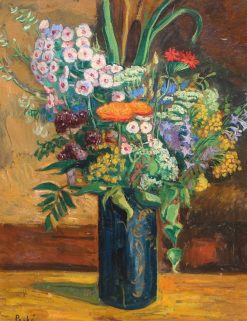 Nouveautes | Galerie de Crécy Jean Peske (1870-1949) - Bouquet De Fleurs Dans Un Vase, 1927