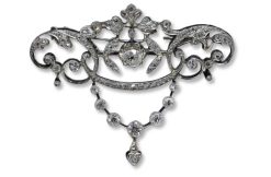 Bijouterie, Joaillerie | Jacqueline & Claude Barbanel Pendentif Or Et Diamants Vers 1900-1910