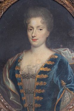 Xviiie Siecle | Borrelli Antichita Portrait De Maria Giovanna Battista Di Savoia Nemours, Ecole Francaise Du 18E Siecle