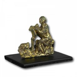 Art Sacre, Objets Religieux | Matthew Holder Relief En Bronze Dore Representant Saint Marc Avec Son Lion, 3E/14E Siecle