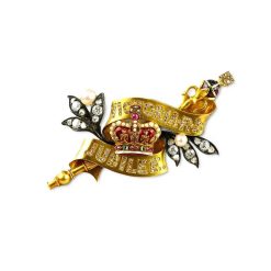 Bijouterie, Joaillerie | Matthew Holder Broche En Or Commemorant Le Jubile De La Reine Victoria, Fin Du 19E Siecle