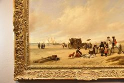 Nouveautes | Antichità Castelbarco La Plage De Scheveningen, Hubertus Van Hove (La 1814 -1865)