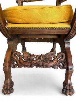 Napoleon Iii | Jean-François Regis Deux Fauteuils Neo-Gothique