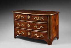 Regence | Galerie Delvaille Commode D'Epoque Regence En Bois De Palissandre Et D'Amourette