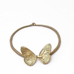 Annees 50-60 | Galerie Latham Papillon Collier En Bronze Dore De Claude Lalanne Edition Artcurial