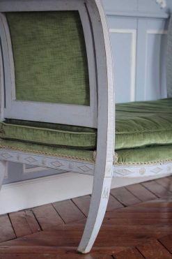 Directoire | Galerie Pellat de Villedon Banquette Formant Lit De Repos Laquee