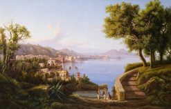 Louis-Philippe | Galerie de Frise La Baie De Naples Et Le Vesuve, Attribue A Carl-Wilhelm Gotzloff