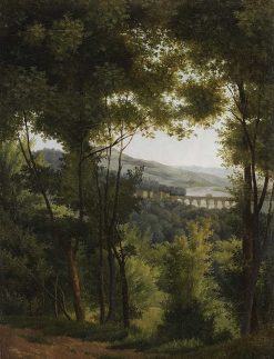 Restauration | Galerie de Frise Alexandre-Hyacinthe Dunouy (1757-1841) Vue Prise Dans Le Parc De Saint-Cloud