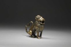 Moyen Age | Emmanuel Soubielle Works of Art Petit Lion En Bronze Ou Etain, Xve Siecle