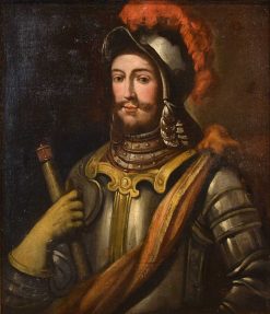 Louis Xiii | Antichità Castelbarco Portrait D'Un Chevalier En Armure - Peintre Lombard Du Xviie Siecle