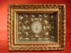 Louis Xiv | Antiquaires Balzeau & Brion Cadre Reliquaire Paperolles Debut Xviiie Siecle