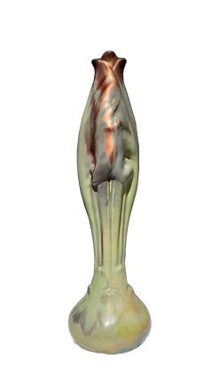 Ceramiques, Porcelaines | Galerie Origines Ernest Bussiere, Vase Iris Art Nouveau En Ceramique