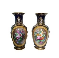 Louis-Philippe | Anne Besnard Vases En Porcelaine D'Epoque Restauration