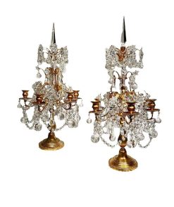 Nouveautes | Robin Kowalski Antiques Paire De Girandoles Napoleon Iii A Six Bras De Lumieres