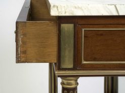 Louis Xvi | Christophe Havas Console En Acajou A Fond De Glace Epoque Louis Xvi