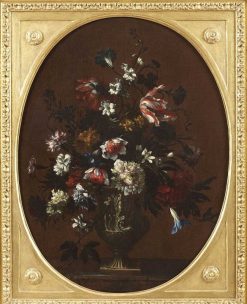 Louis Xiv | Riccardo Moneghini Vase De Fleurs - Nicolas Baudesson (1611 - 1680)