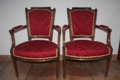 Louis Xvi | Didascalies Paire De Fauteuils A Chapeau De Gendarme, Epoque Louis Xvi