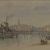 Napoleon Iii | Tomaselli Collection Alfred De Courville (?-1875) - Vue De Lyon, Les Quais De Saone A Saint-Georges