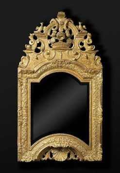 Miroirs, Trumeaux | Galerie Wanecq Miroir En Bois Sculpte Et Dore D'Epoque Louis Xiv