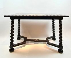 Nouveautes | Robin Kowalski Antiques Table De Milieu Du Xviiie Siecle En Bois Noirci Incruste D'Os