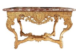 Regence | Frédéric Brossy Table A Gibier En Bois Dore D'Epoque Regence