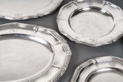 Argenterie Et Orfevrerie | Emmanuel Redon Silver Fine Art Gustave Odiot Set De Dix Plats En Argent Massif Xixe Siecle