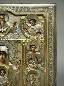 Art Nouveau | Galerie Puch Icone Icon Kurskaja Avec Un Riza En Argent Dore