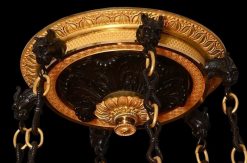 Empire | Limburg Antiquairs Lustre D'Epoque Empire A Dix Lumieres