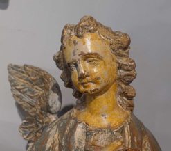 Louis Xv | Gérardin et Cie Paire D'Anges Polychrome, Italie Xviiie Siecle