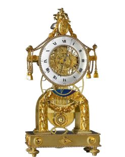 Directoire | Richard Redding Antiques Horloge Squelette Directoire De N. J. Bellet