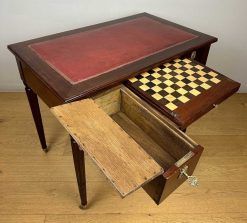 Louis Xvi | Sérignan Antiquités Petit Bureau De Boudoir A Evolution, De Jeux D'Epoque Louis Xvi Vers 1780