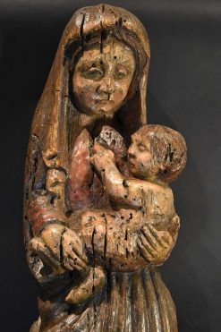 Moyen Age | Antichità Castelbarco Vierge A L'Enfant, Sculpteur Franco-Catalan Des Xiiie-Xive Siecles