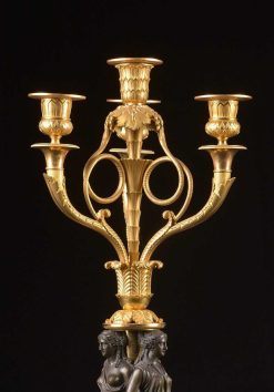 Empire | Mora Antiques Paire De Candelabres Empire