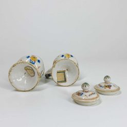 Ceramiques, Porcelaines | Bils Céramiques Paire De Moutardiers En Faience De Delft - Xviiie Siecle